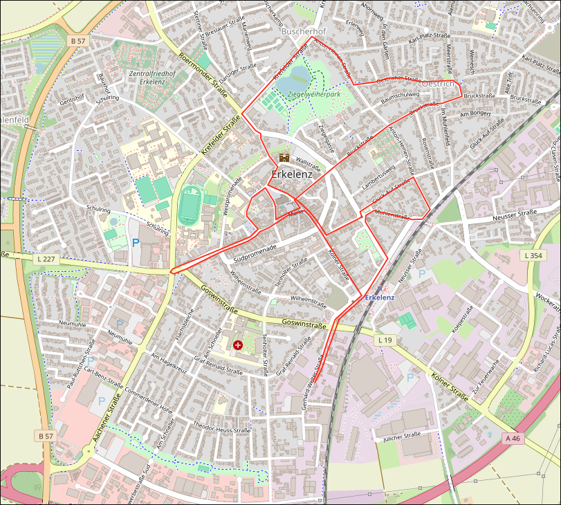© Openstreetmap contributors | Wolfgang Lothmann | Zugweg in Karte 2026