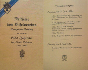© (c) Stadtarchiv Erkelenz | 2026-07-03-Feier des Eifelvereins Gruppe Erkelenz