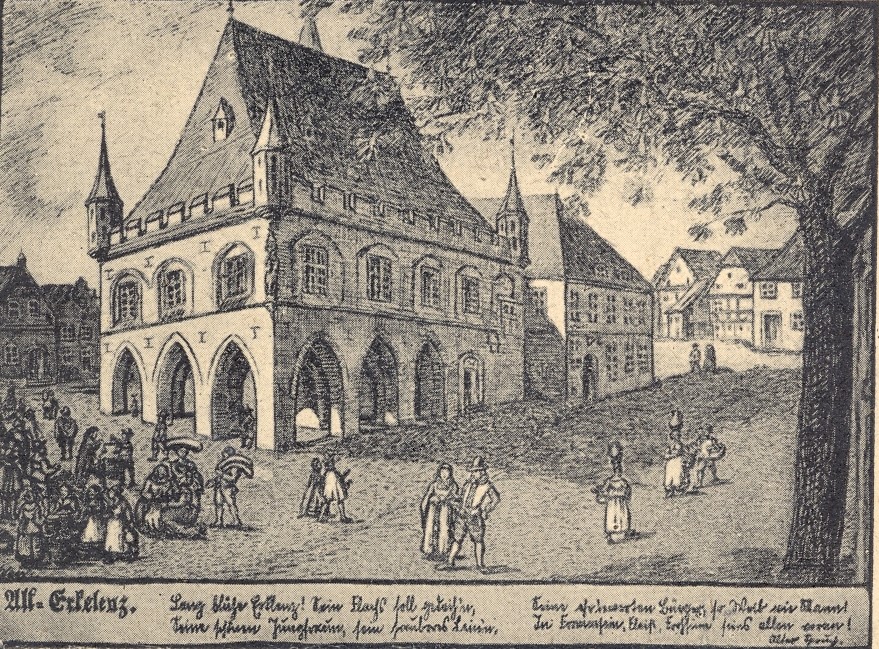 © Archiv Heimatverein | unbekannt | Altes Rathaus, etwa 1550