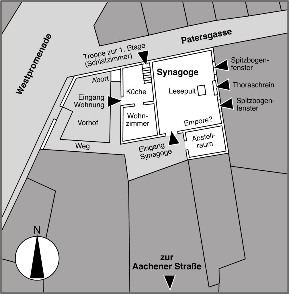 Lageplan Synagoge Erk