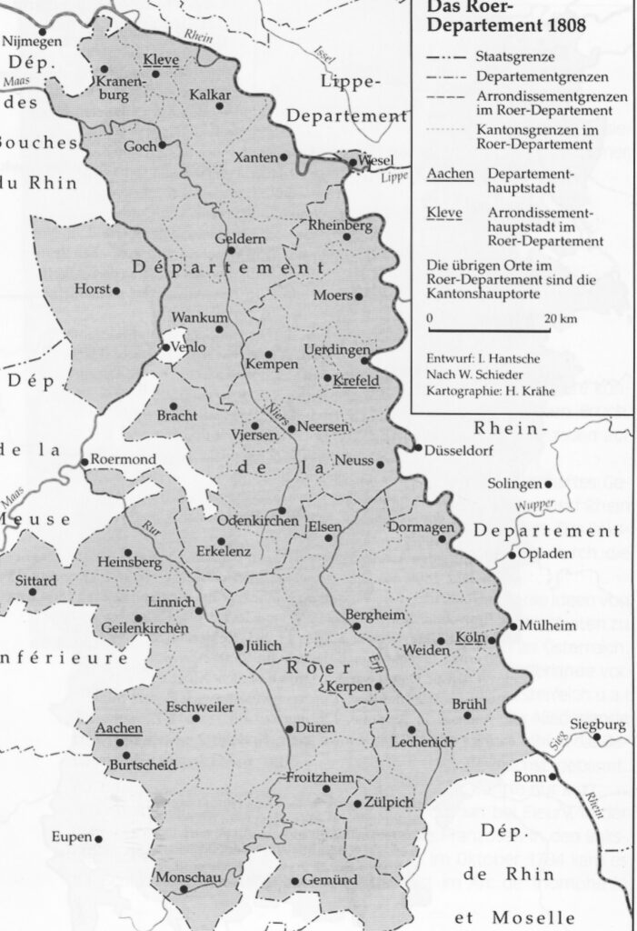 © Archiv Heimatverein | Das Roer-Departement 1808