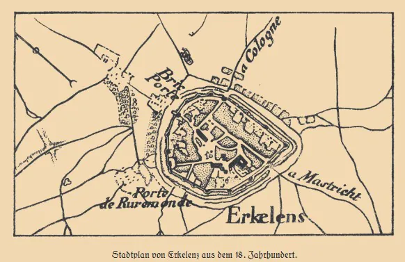 © Archiv Heimatverein | Stadtplan 18. Jh.